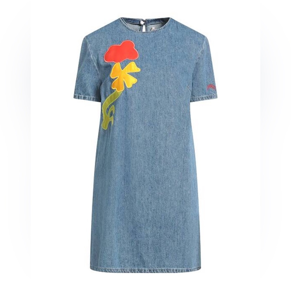 Marni mini dress with Red and Yellow Appliqué